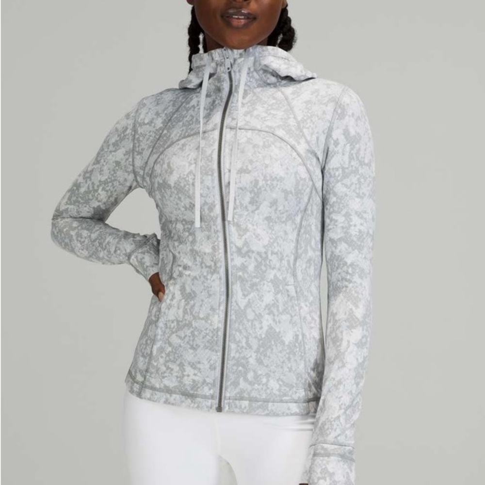 Lululemon Hooded Define Jacket *Nulu Diamond Dye Pitch Grey Graphite Grey. NWT.